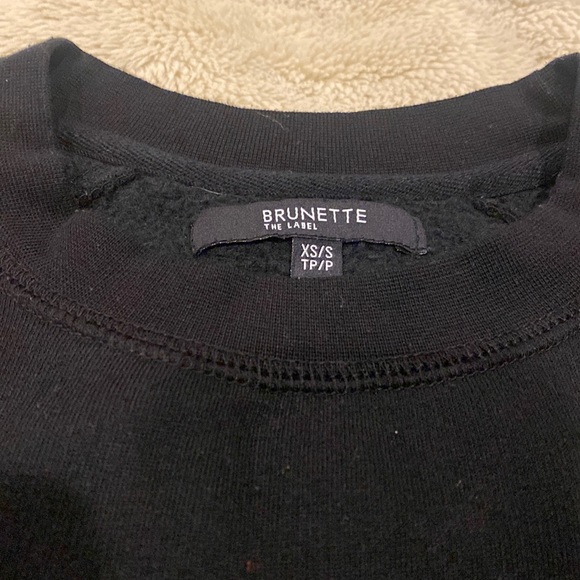 Brunette Label Black Sweatshirt - Picture 2 of 4